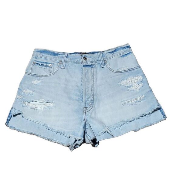 Abercrombie & Fitch distressed denim shorts - Picture 1 of 6